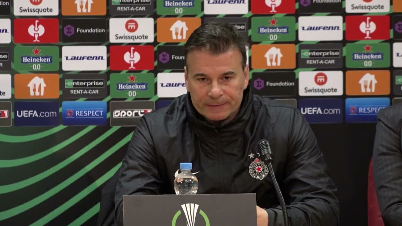 Konferencija za medije pred utakmicu UEFA Lige Konferencija Sparta Prag - FK Partizan