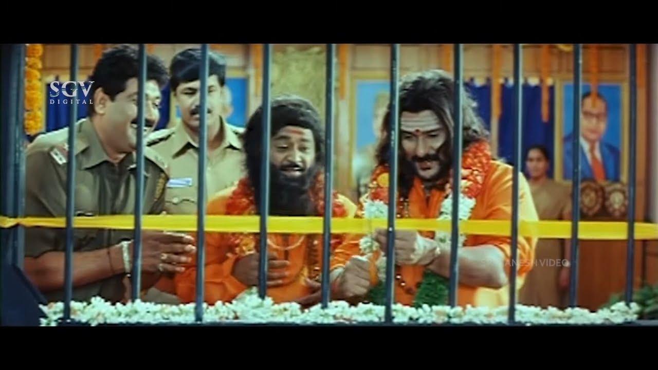 ಪೊಲೀಸ್ ಸ್ಟೇಷನ್ ಉದ್ಘಾಟನೆ ಅಂಥ ಹೇಳಿ ಜಗ್ಗೇಶ್ & ರವಿಚಂದ್ರನ್ ಗೆ ಒಳಗೆ ತಳ್ಳಿದ ಶೋಭರಾಜ್ ಕಾಮಿಡಿ