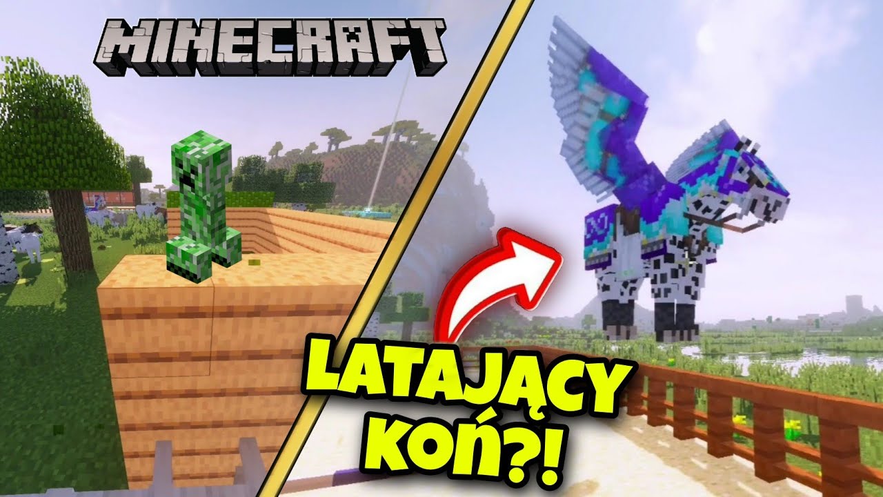 BUDUJĘ WIATĘ DLA KONI W MINECRAFT! Mod SWEM!