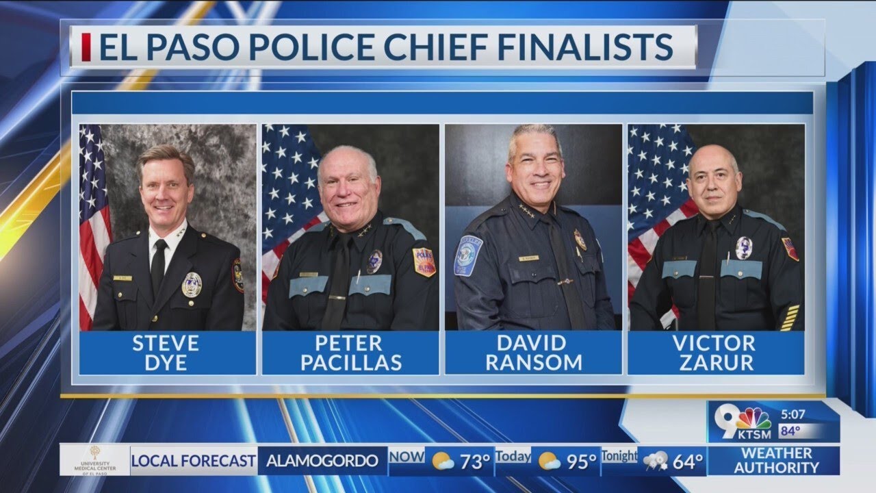 Four finalists for the El Paso Police Chief position