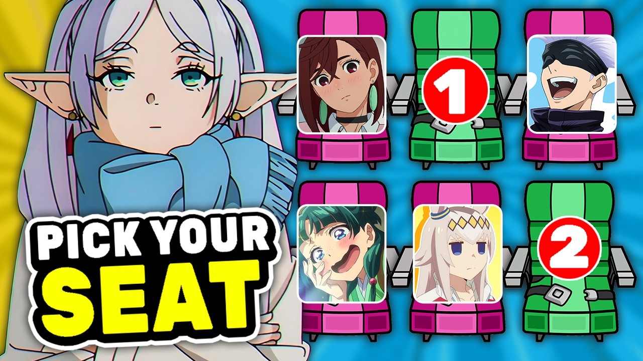 PICK YOUR SEAT 🪑 Which ANIME Character Would You Sit Next To? | Anime Quiz