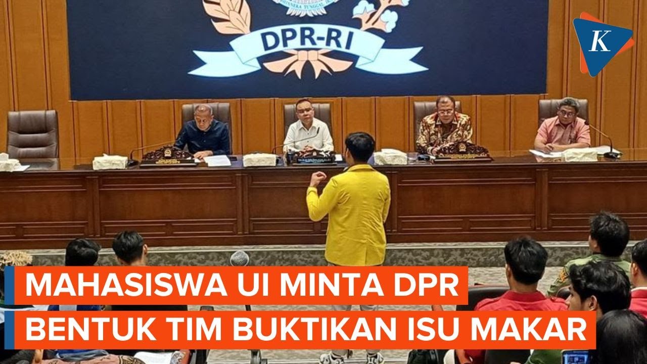 Mahasiswa UI Minta Pemerintah Buktikan Isu Makar