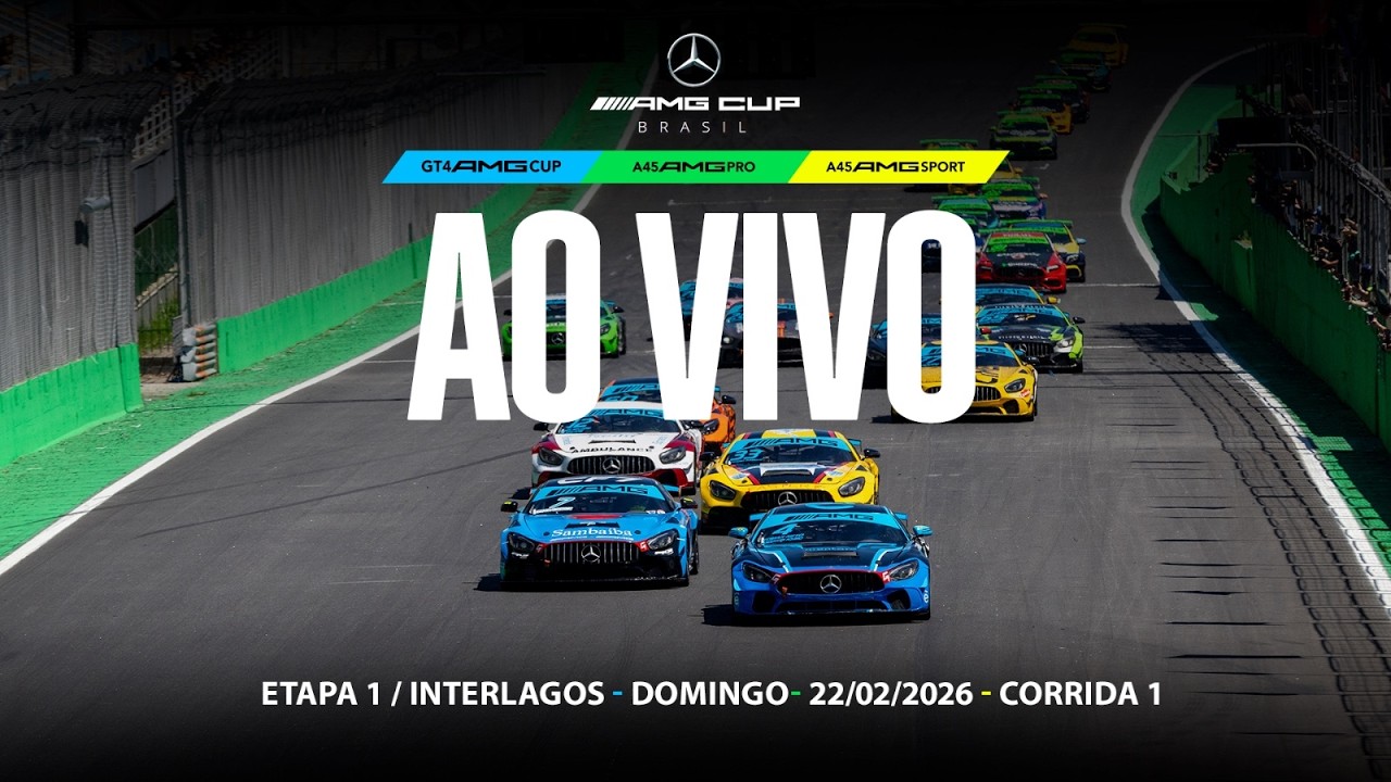 🔴 AMG CUP BRASIL | Corrida 1 | 1ª Etapa 2026 | Interlagos (SP) | Ao Vivo