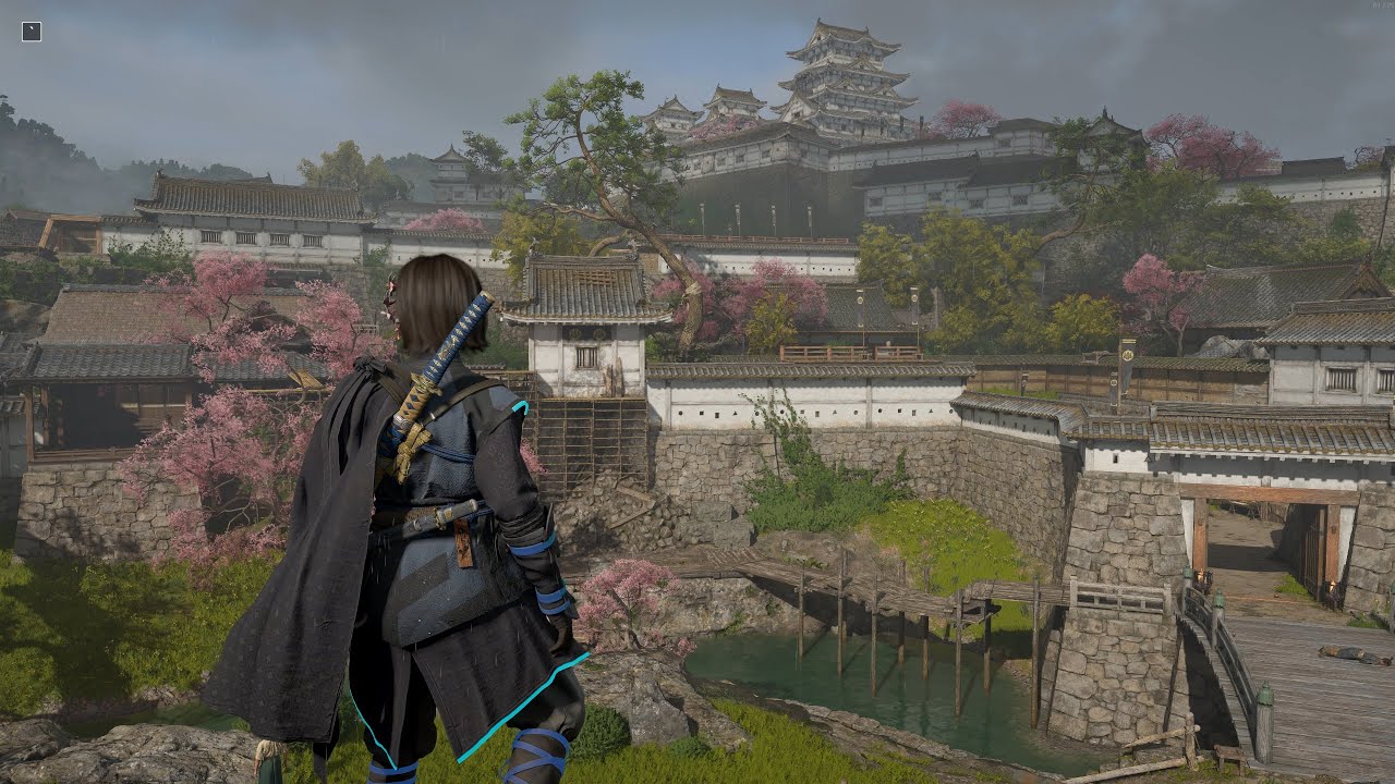 Assassin's Creed Shadows - Himeiji Castle spring walk 4k max settings