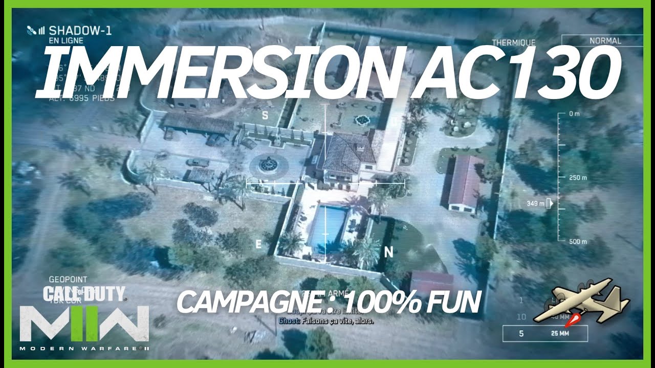 Campagne MW2 - 100% Immersion AC130 #callofduty - Juste Incroyable #ps5 #sensational