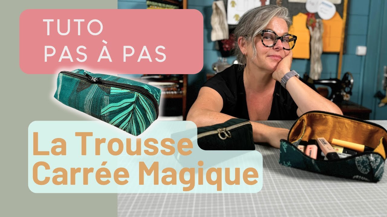 Créer une trousse carrée magique sans biais | Make a Magic Square Pouch with No Bias Finish