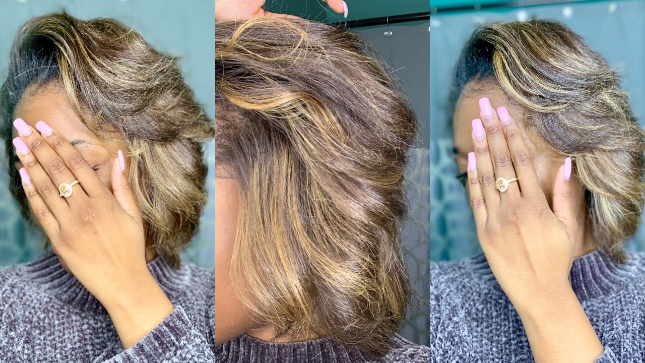 How to Feather Short Natural Hair for Body and Volume!!