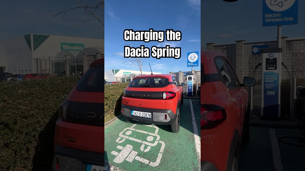 Charging the Dacia Spring #dacia #daciaspring #evs