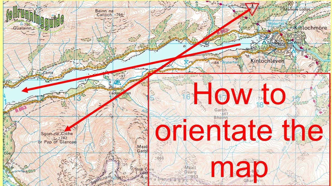 Map and Compass Skills - How to orientate the map by eye