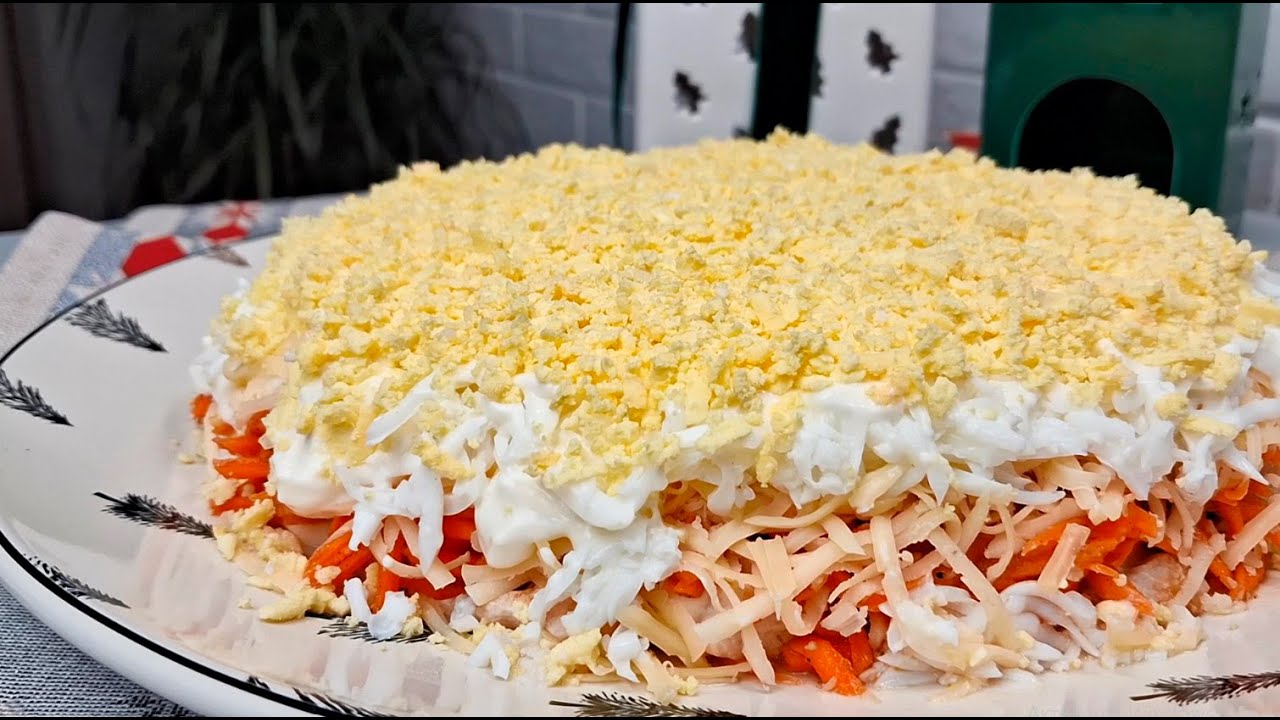 Простий та завжди святковий салат БОНІТО🎄Всього 4 інгредієнта😋