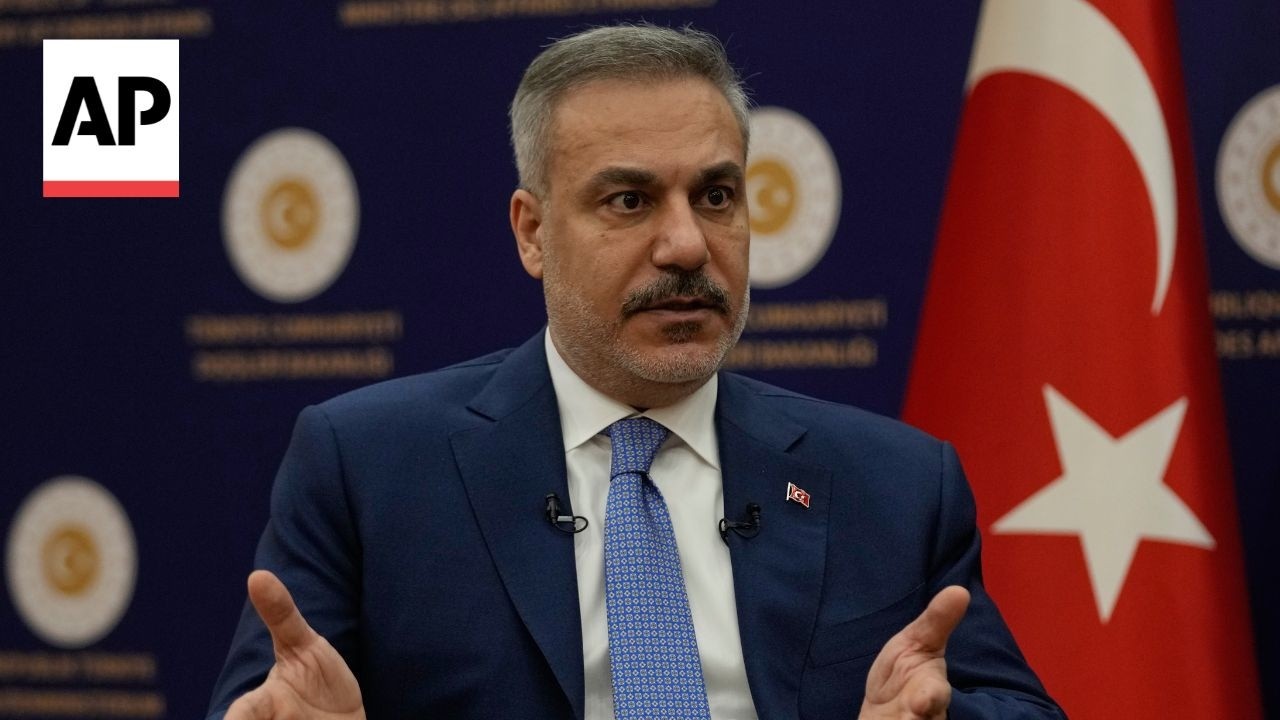 AP Exclusive: Turkey FM Hakan Fidan talks diplomatic efforts as war rages