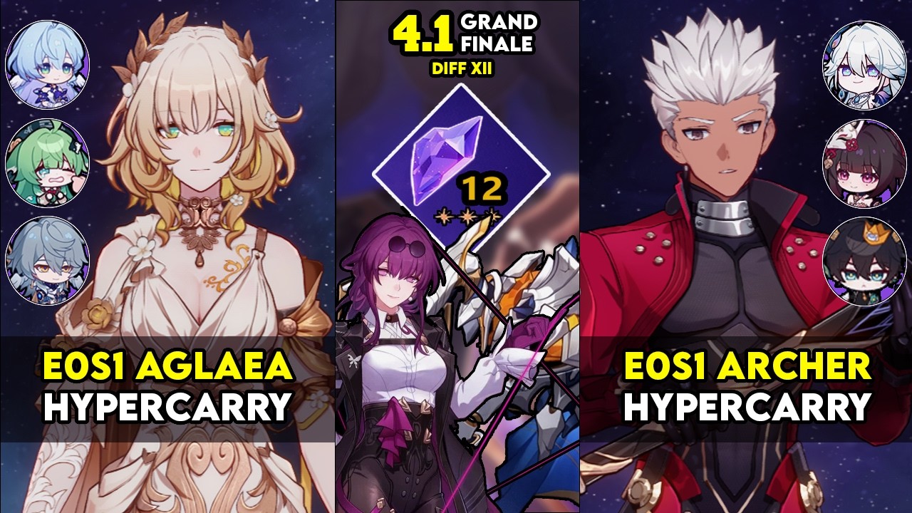 Memory of Chaos 12 FULL CLEAR | E0S1 Aglaea & E0S1 Archer | Honkai Star Rail MOC 12