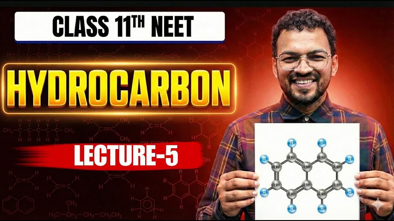 Hydrocarbons PYQs + Concepts | JEE/NEET  By Vikas Shukla Sir (Chemistry Guru)