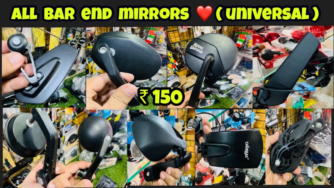 Bar End Mirrors (Universal) ♥️| Bike Mirrors | Best Bike Accessories |