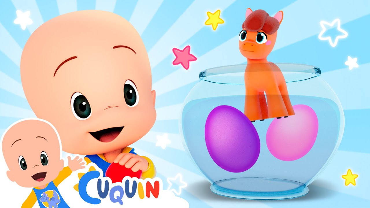 Pôneis com massa de modelar - episódios e rimas infantis de Cleo e Cuquin