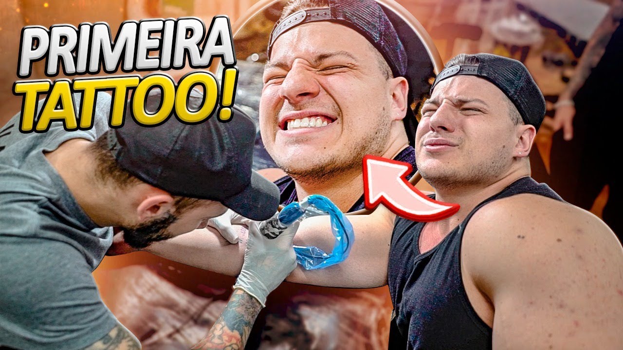 FAZENDO MINHA PRIMEIRA TATUAGEM!! *doeu muito?* com Maxuel