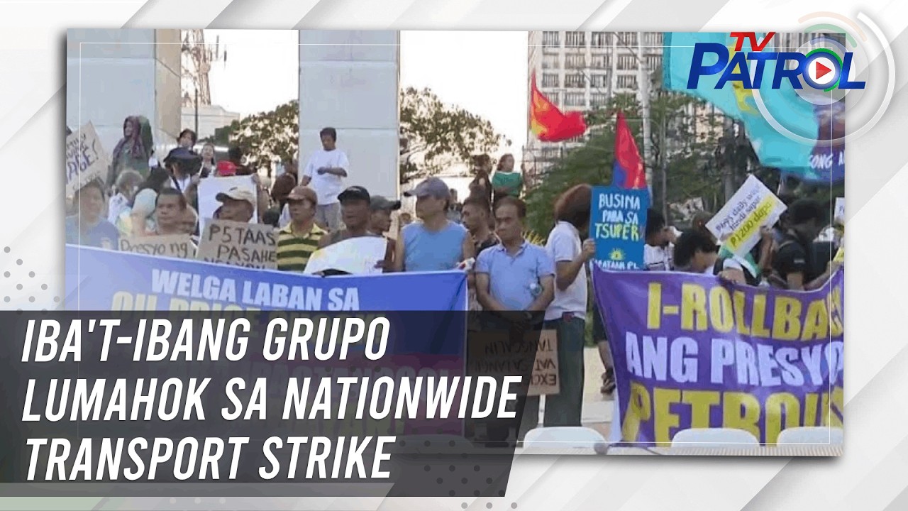 Iba't-ibang grupo lumahok sa nationwide transport strike | TV Patrol