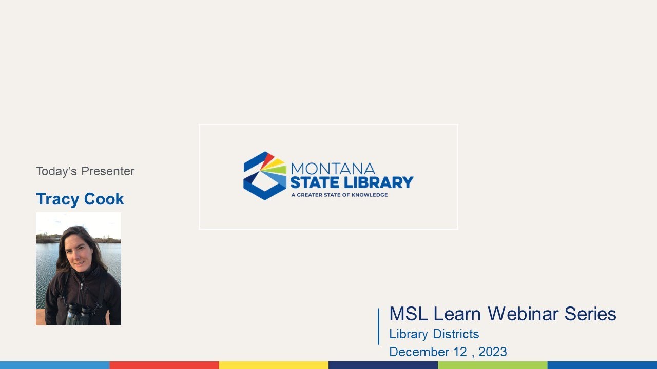 2023 MSL Learn Webinar Series - Library Districts