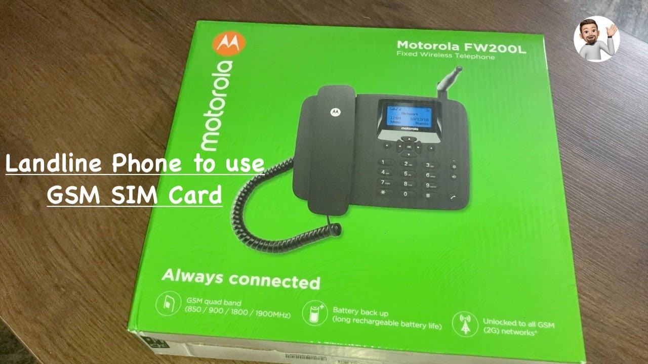 Motorola FW200L Landline | Landline GSM SIM card Phone | SIM card Landline