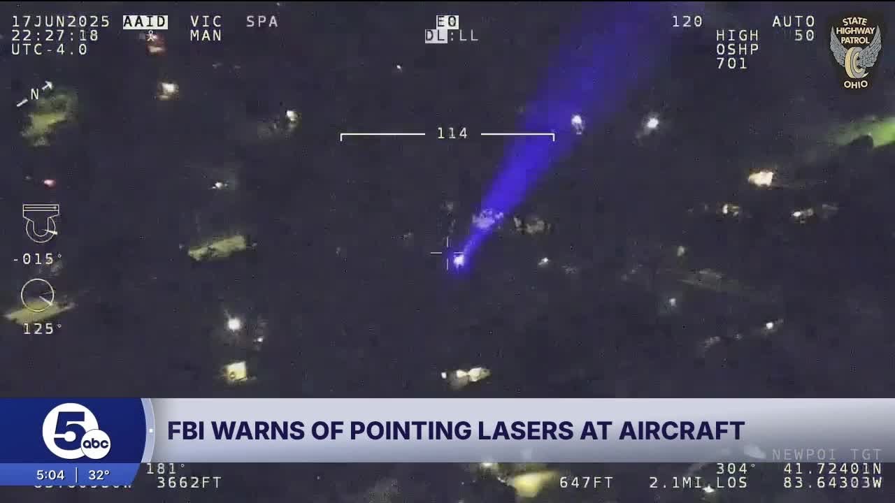 'It can be catastrophic for pilots': FBI says stop pointing lasers at planes