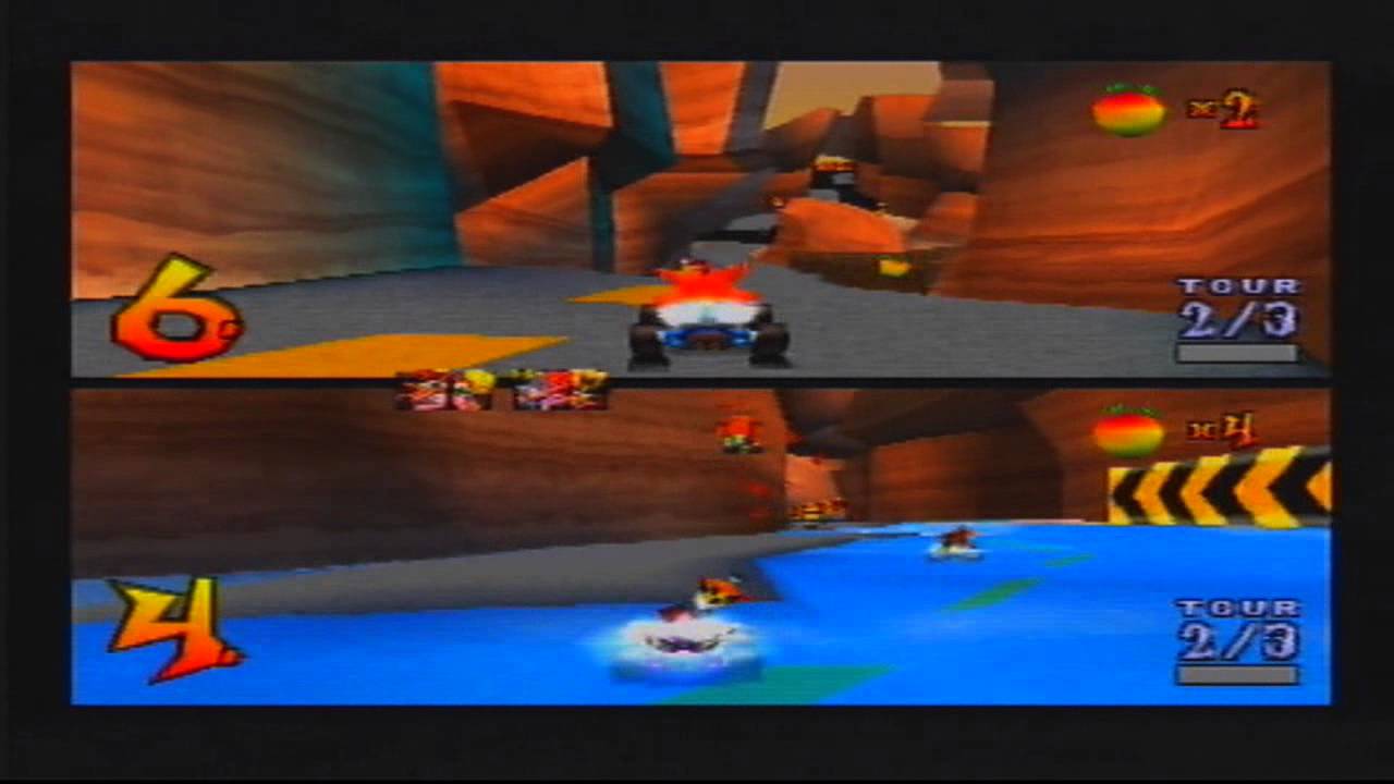 Crash Team Racing PS1 (HD) Multiplayer Crystal Cup