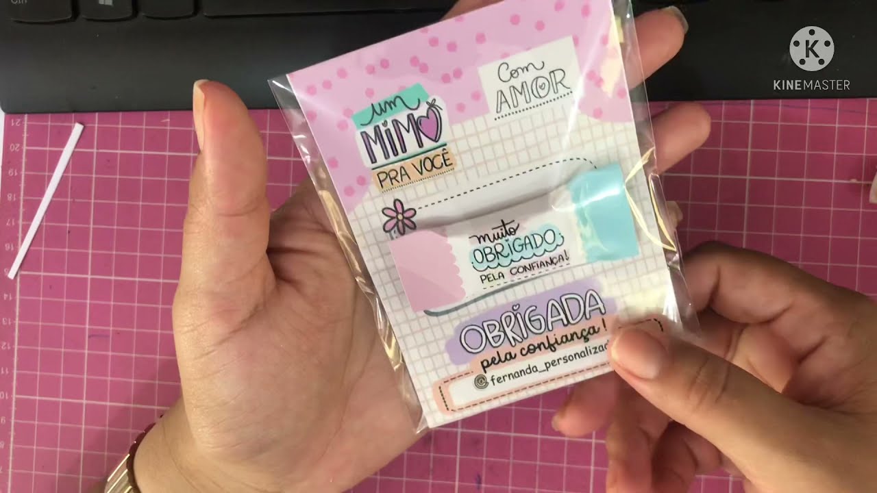 Mimo p/clientes (cartão c/bala de agradecimento)