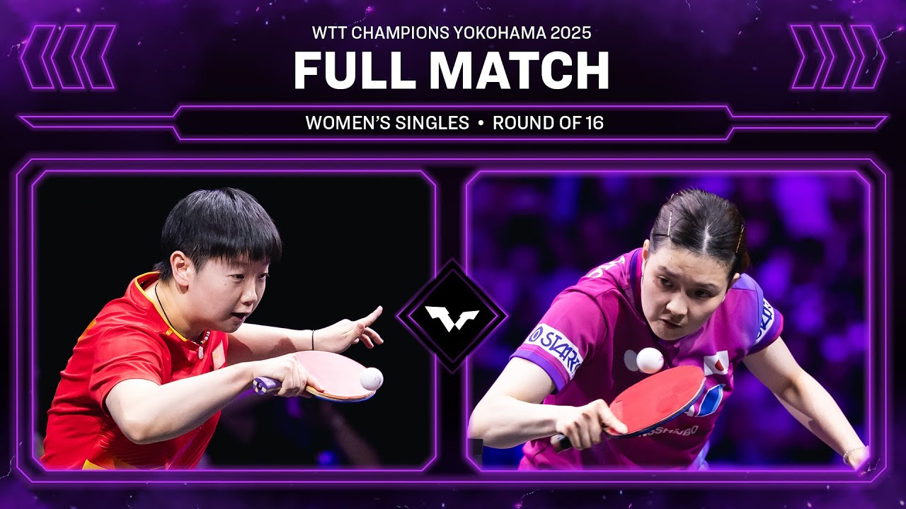 FULL MATCH | Sun Yingsha vs Honoka Hashimoto | WS R16 | #WTTYokohama 2025