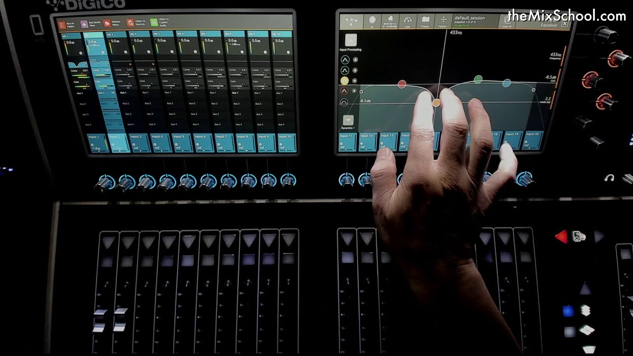 Realtime Mixing with Digico S21 (English/Korean comments)