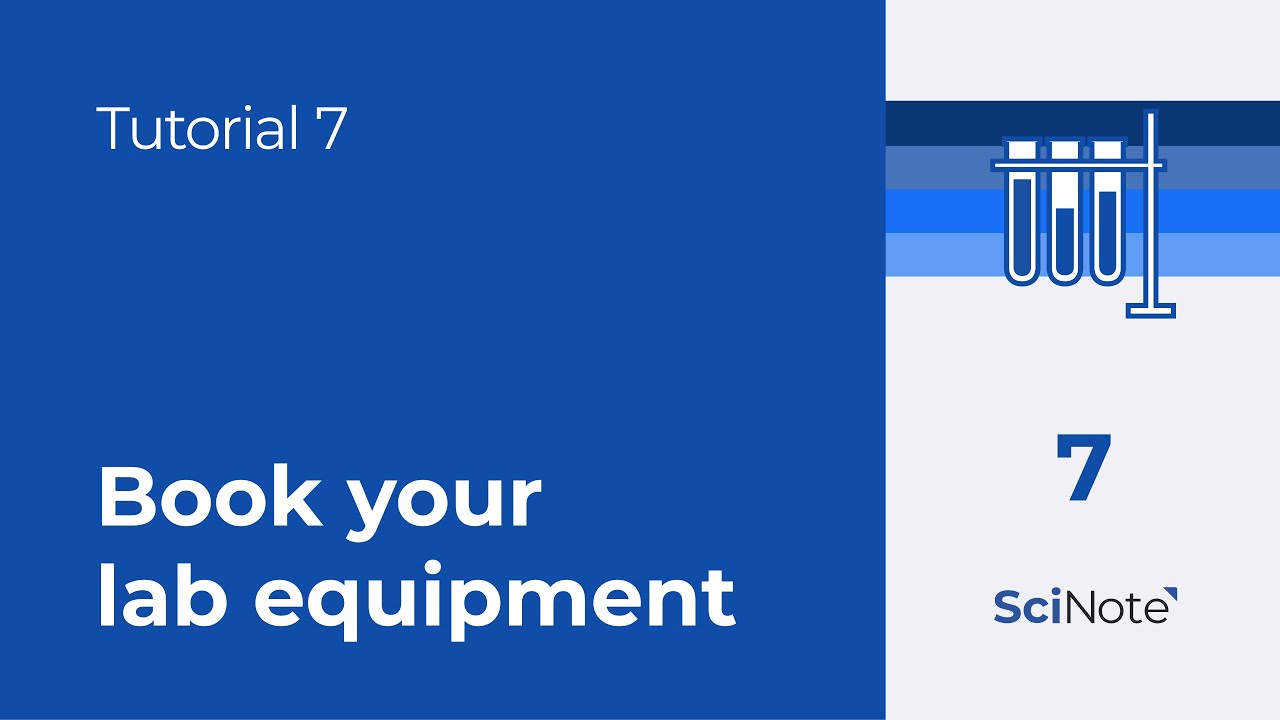 How to set up booking of lab equipment | SciNote tutorial