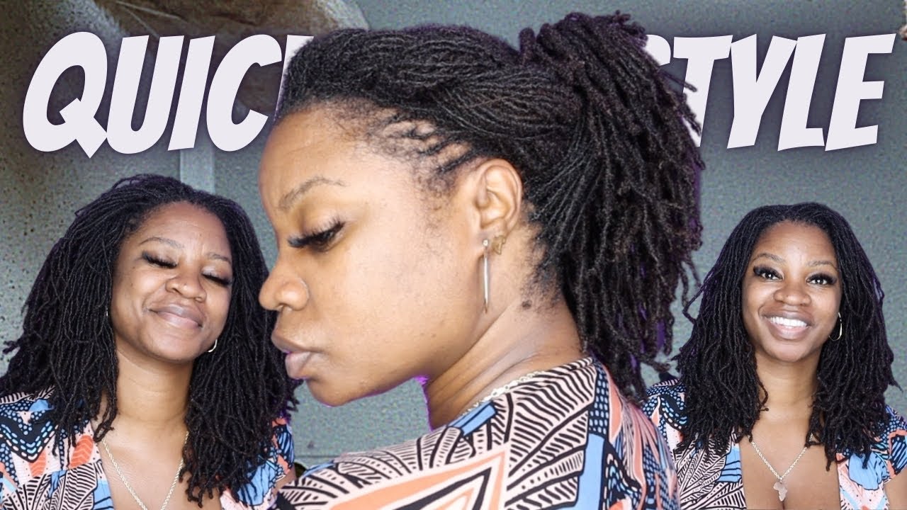 Sisterlocks Styles - Quick Pony w/ a Twist | Drknlvely