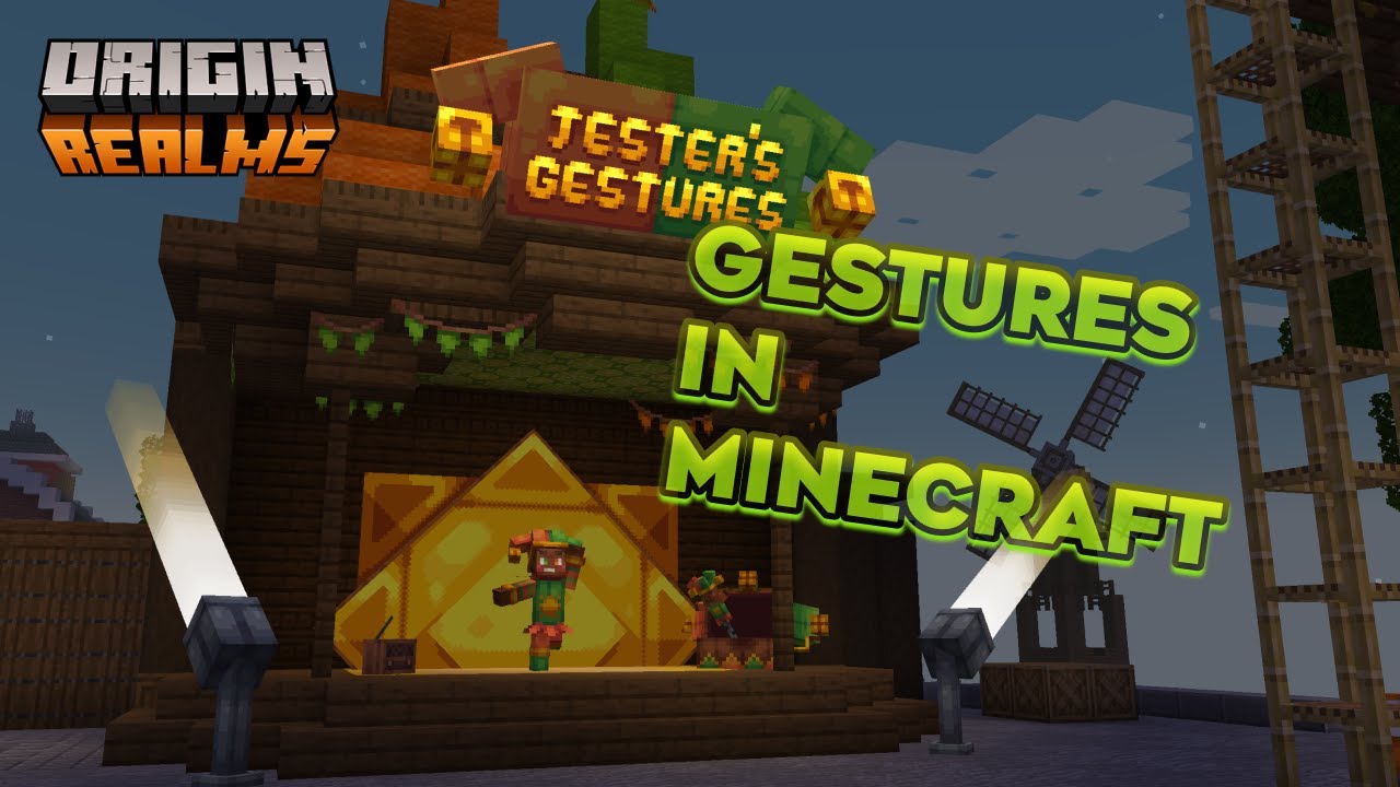GESTURES in MINECRAFT | Origin Realms Guide