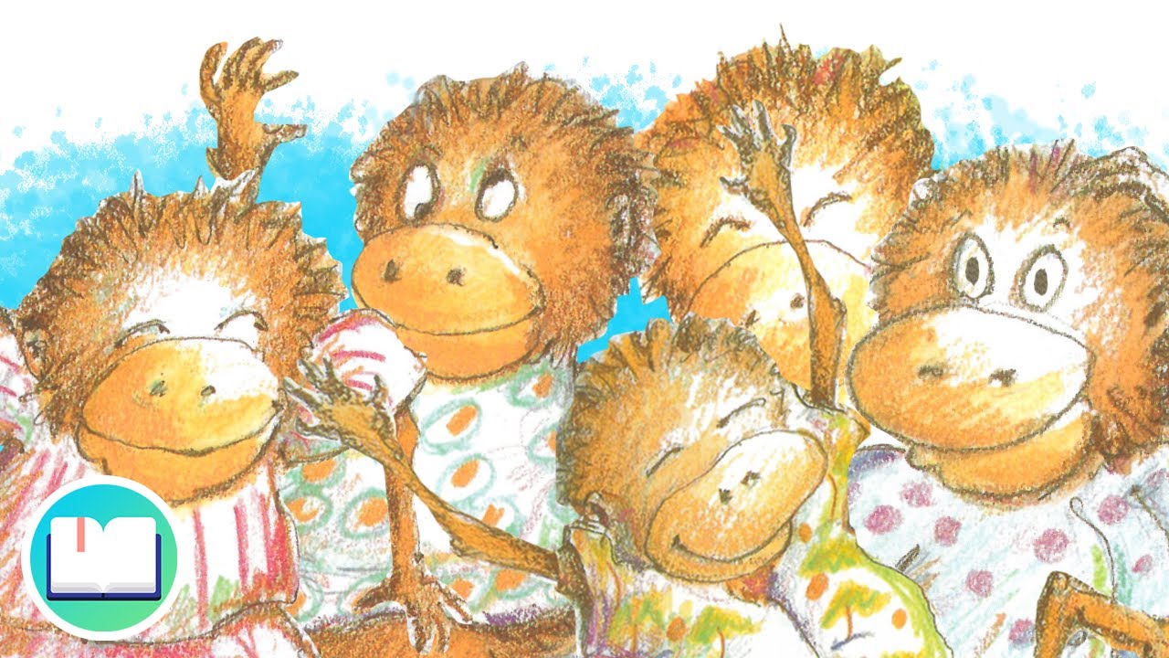 🐵 Five Little Monkeys - Animated New Song!