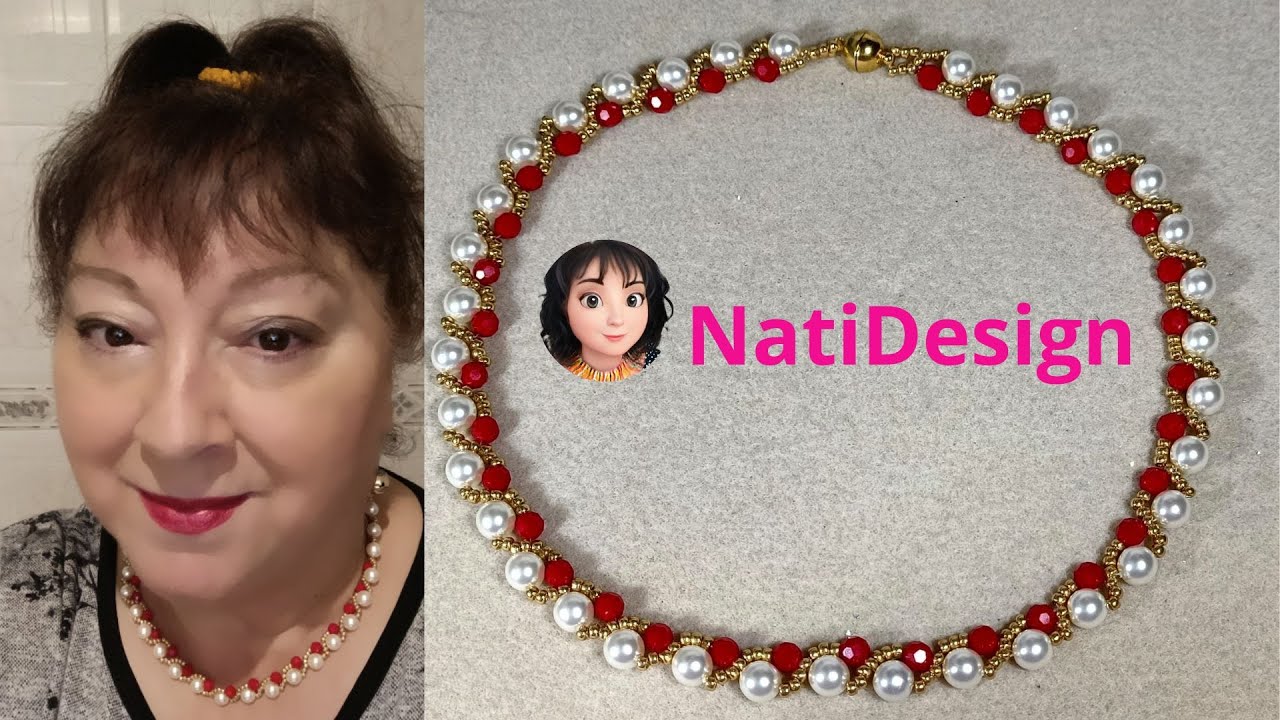 Collar PERLAS y CRISTALES super elegante😎🤩- Super elegant PEARLS and CRYSTALS necklace.