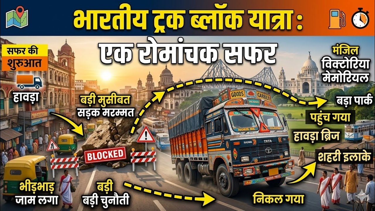 Heavy Traffic in Kolkata! 🛑 Maa Flyover Road Condition | Truck Driving Vlog | Babusaheb swag 