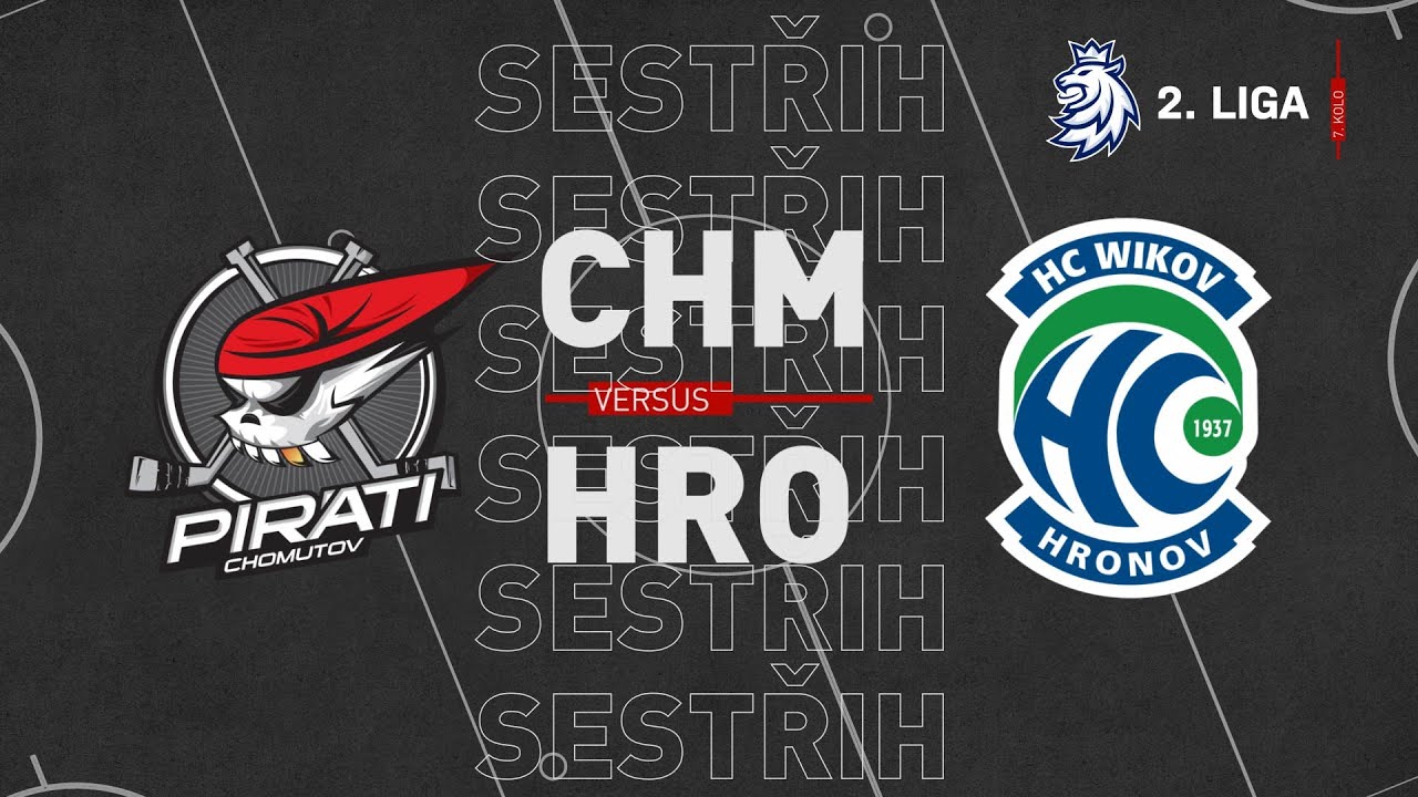 SESTŘIH 7.kolo 2. ligy: Piráti Chomutov vs HC Wikov Hronov 9:3