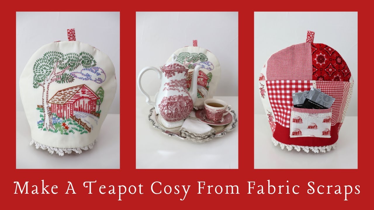 Make a Teapot Cozy From Fabric Scraps II #APatchworkProject