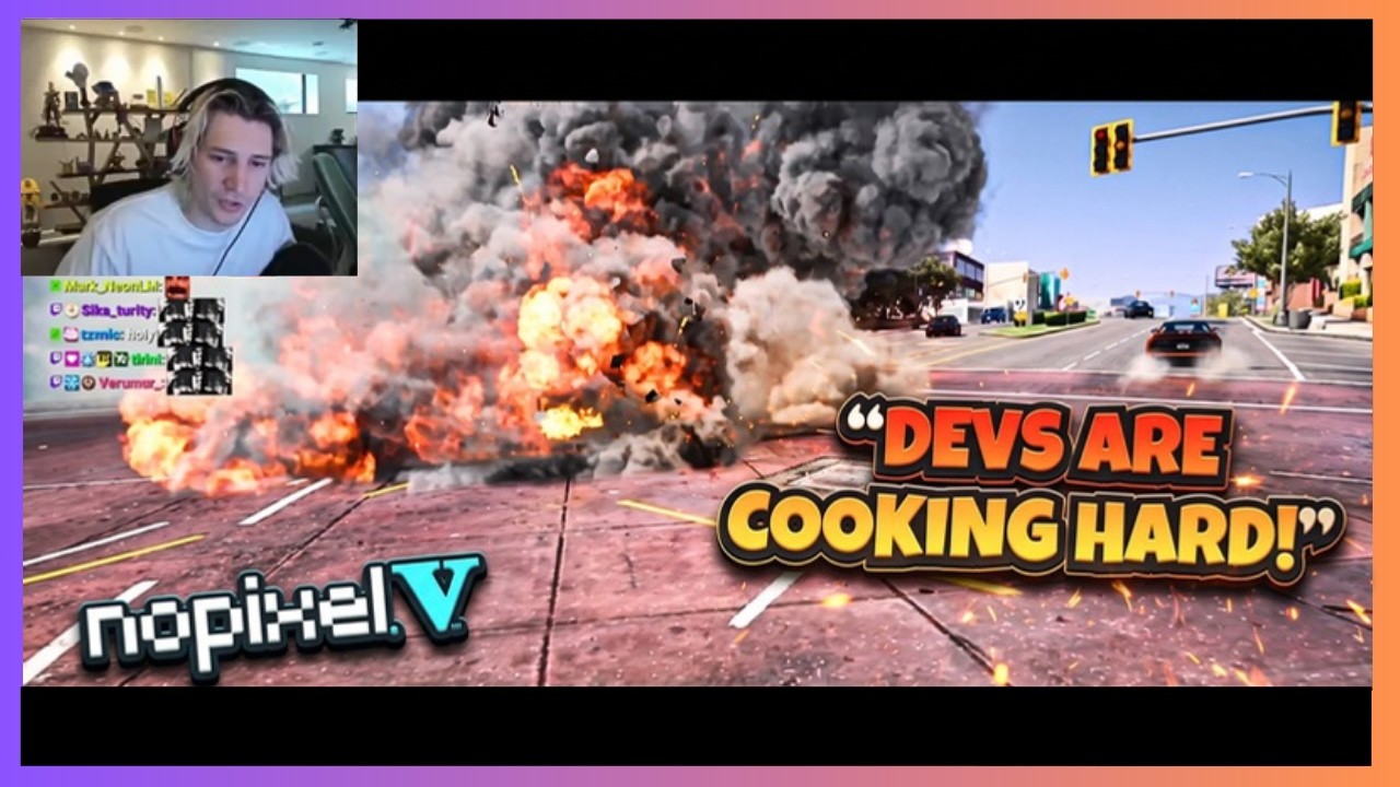 💥xQc В восторге от планов ограбления в DM и реагирует на ролевые клипы | NoPixel V GTA RP