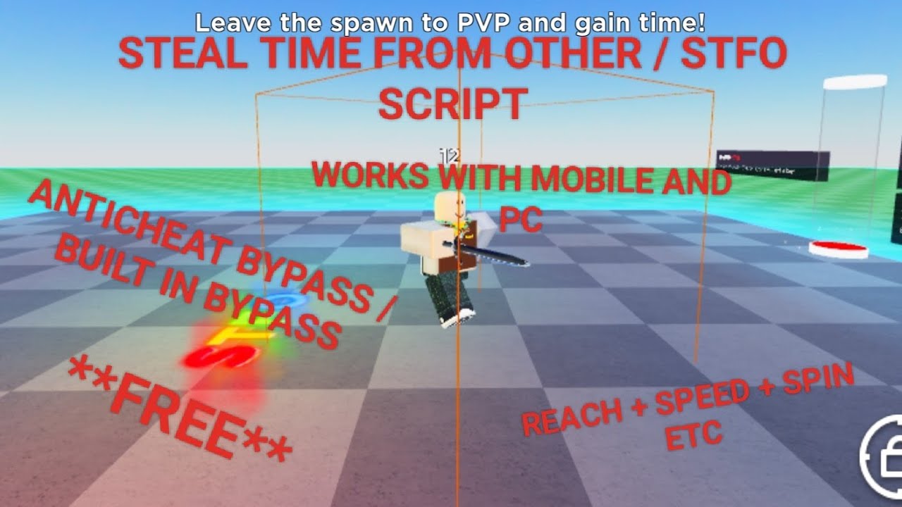 STEAL TIME FROM OTHERS / STFO FREE SCRIPT PASTEBIN (WORKS WITH MOBILE AND PC) ANTICHEAT BYPASSED!