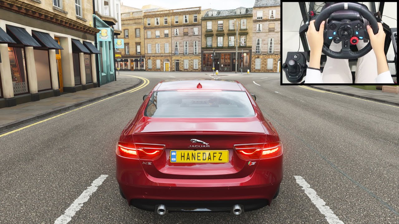 Jaguar XE S - Forza Horizon 4 - Logitech g29 gameplay