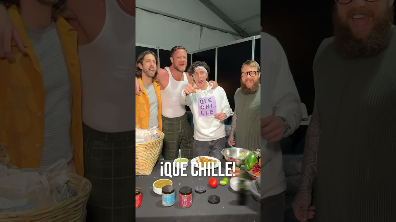 Tacos de Canasta VEGANOS con Imagine Dragons 🌮🐉 @ImagineDragons 🔥#quechille #imaginedragons
