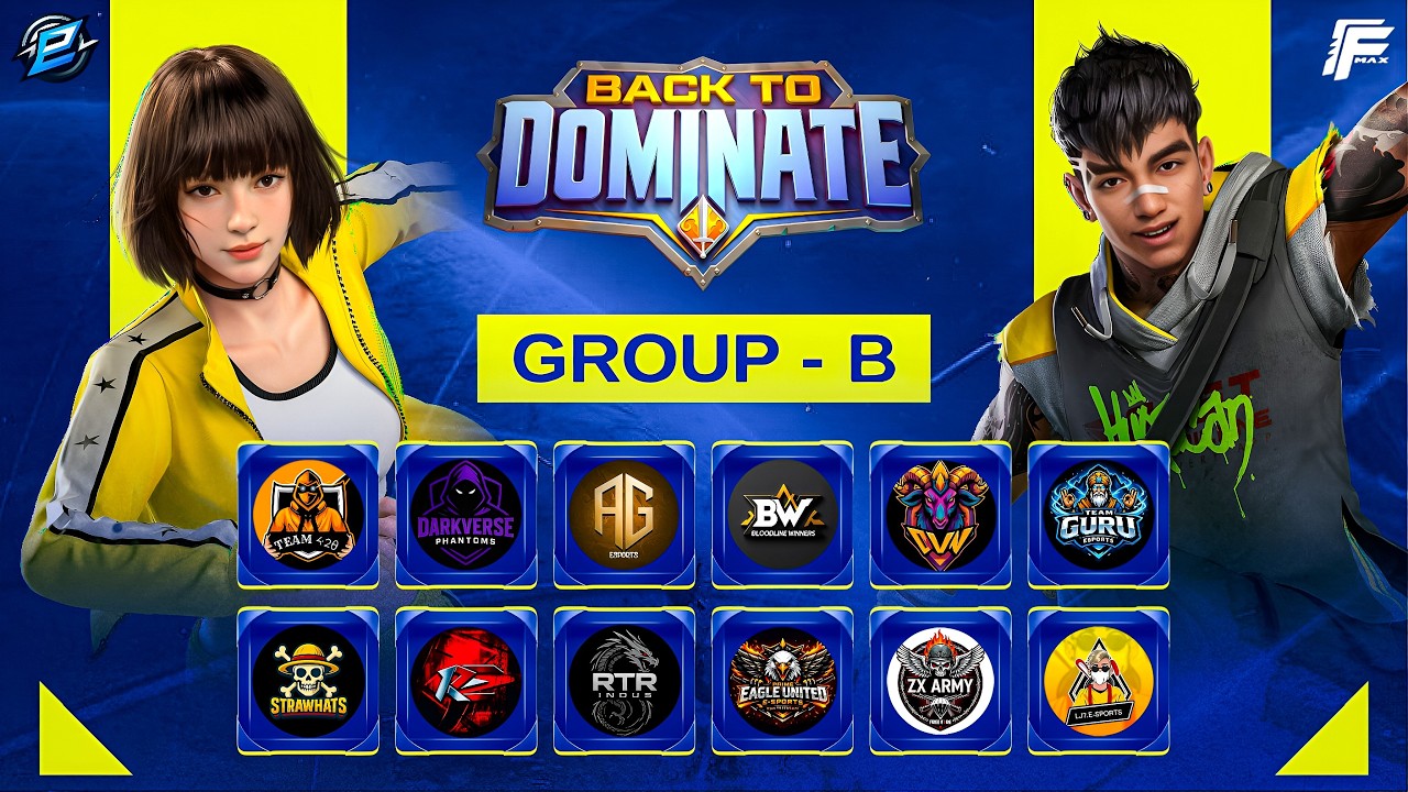 FREE FIRE MAX | BACK TO DOMINATE | Group - B | B2D | EFFORTLESS ESPORTS | ELE #ffesports #ffmax