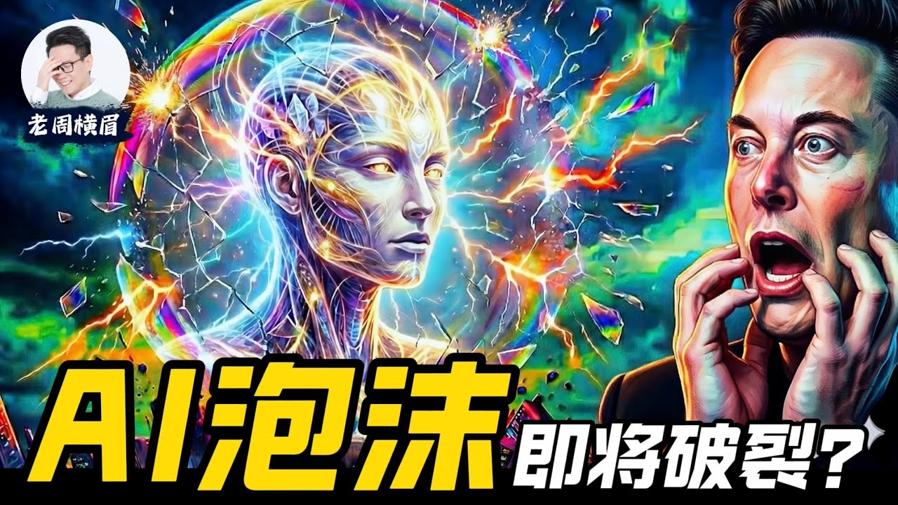 AI泡沫要爆了？为什么一张图吓坏了华尔街？现在还该不该继续投AI？ | 英伟达 | 美股 | 人工智能 | 科技股 | 纳斯达克 | OpenAI | 独角兽 | 股市崩盘 | 老周横眉