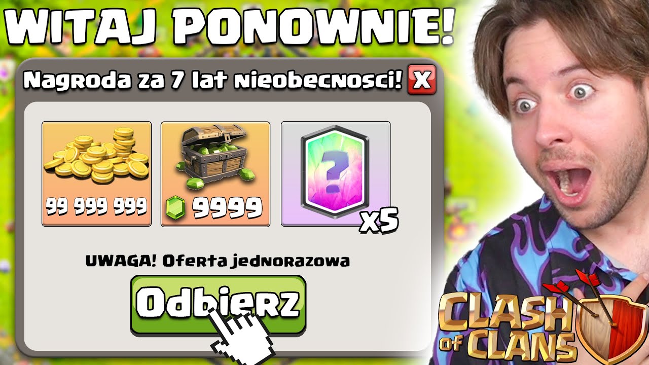 WR&Oacute;CIŁEM PO 7 LATACH na MOJE KONTO w CLASH OF CLANS