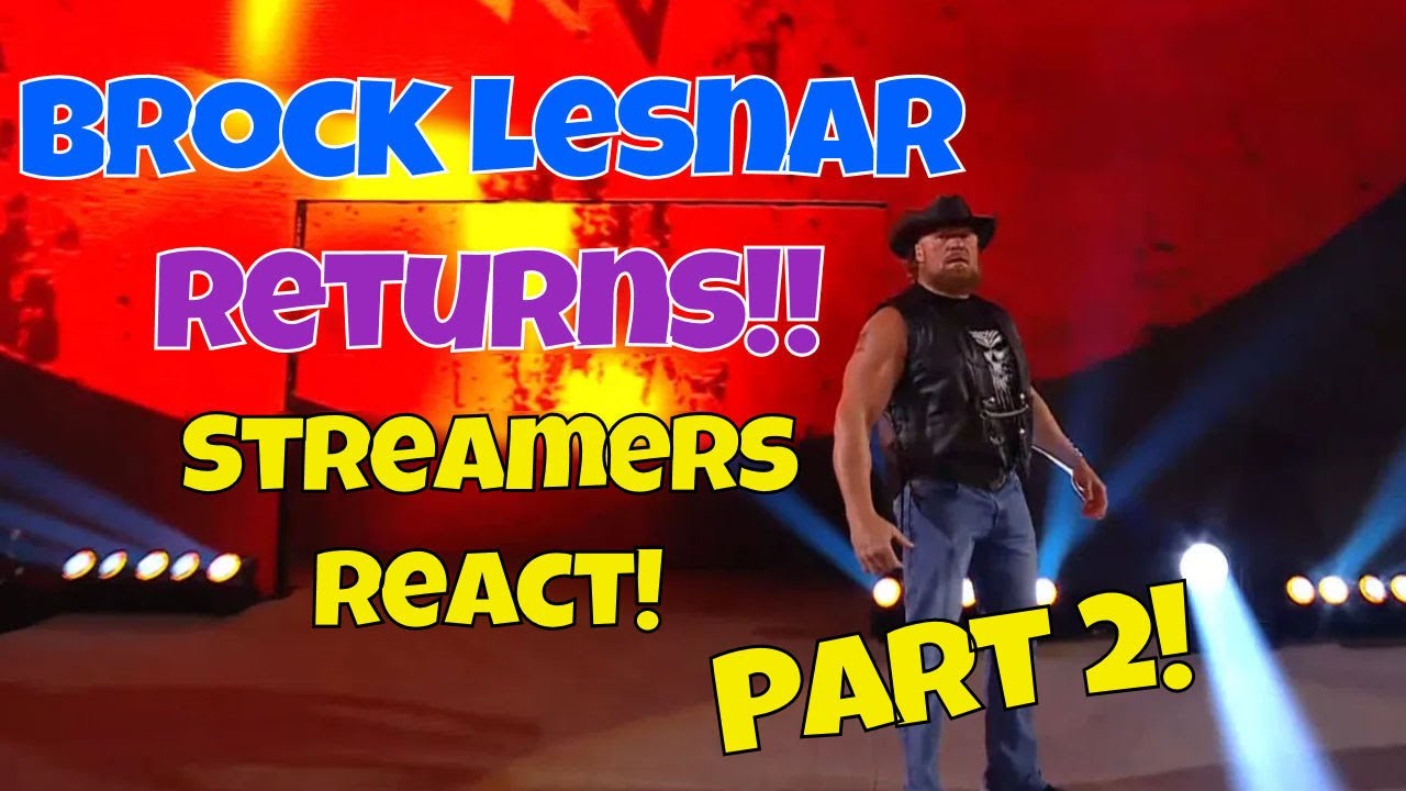 Реакция стримеров! Брок Леснар возвращается. Часть 2!! #wwe #summerslam #brocklesnar