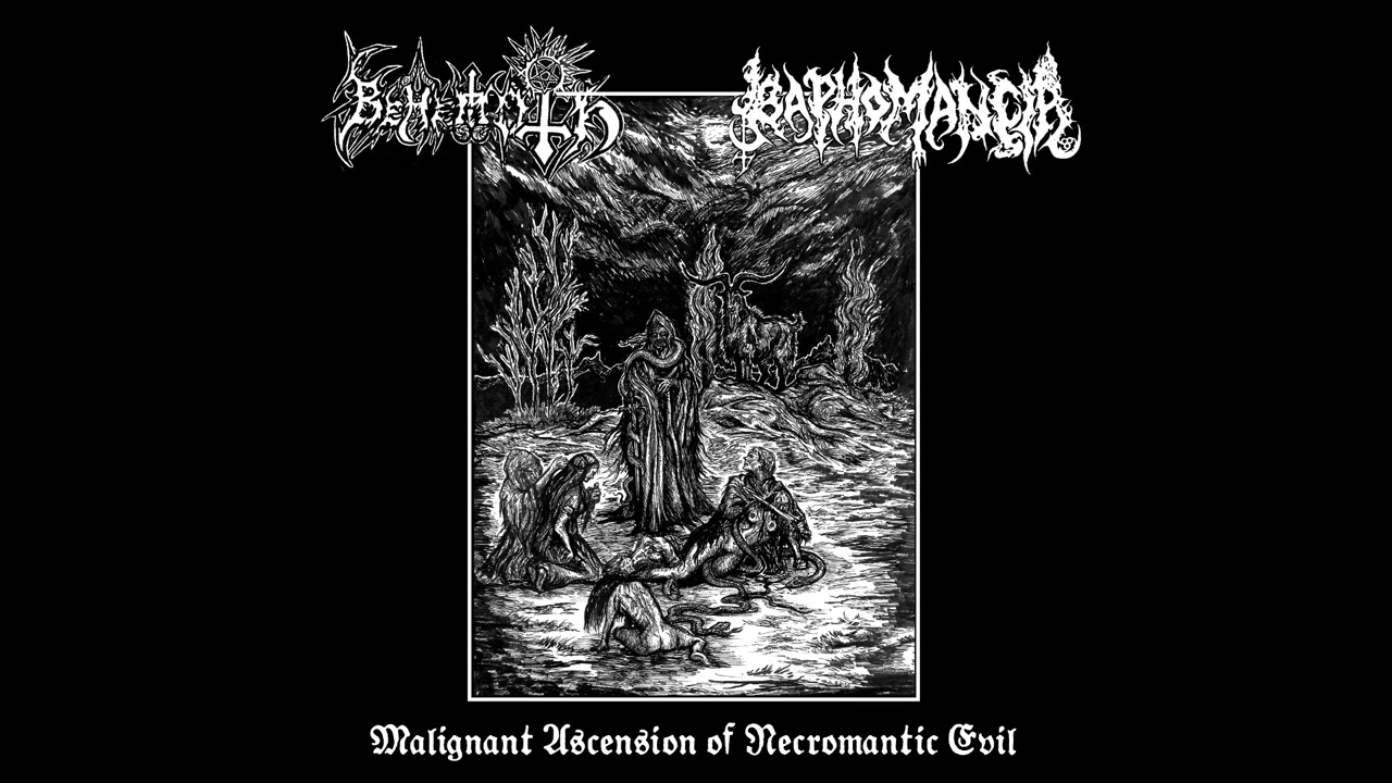 Baphomancia / Behemoth (US/Brazil) - Malignant Ascension of Necromantic Evil (Split 2025)