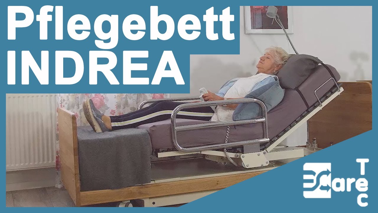 INDREA Pflegebett & Aufstehbett | Hilft beim Aufstehen und Sitzen | CareTec