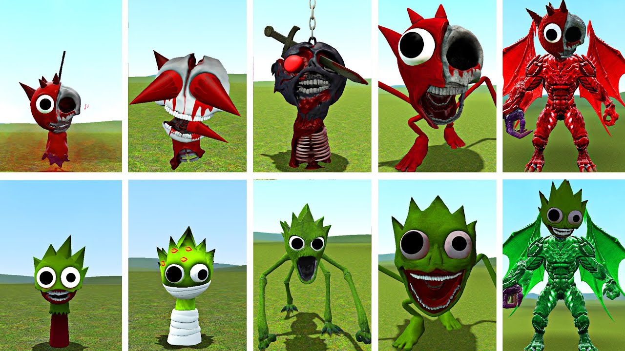NEW EVOLUTION BATTLE SPRINKI RADDY HORROR VS SPRUNKI LIME FINAL FORM SHOWDOWN IN GARRY'S MOD