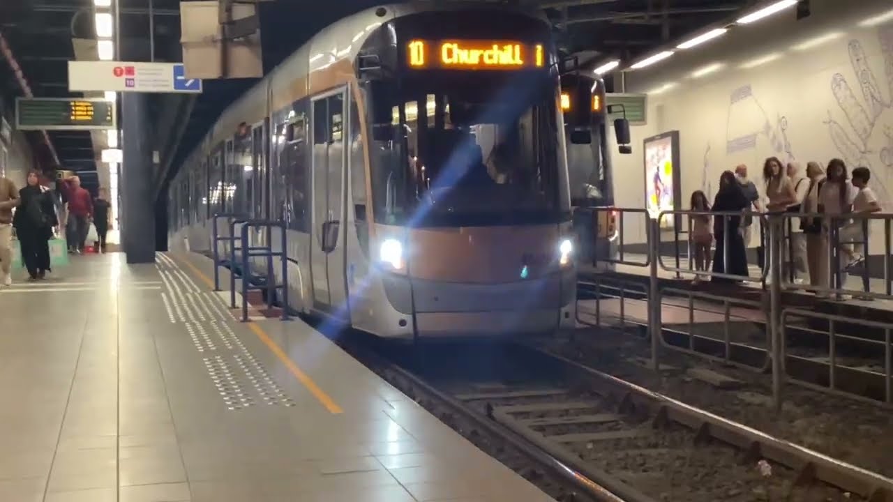Brussels tram line 4 10 51 and 82 at Lemonnier station