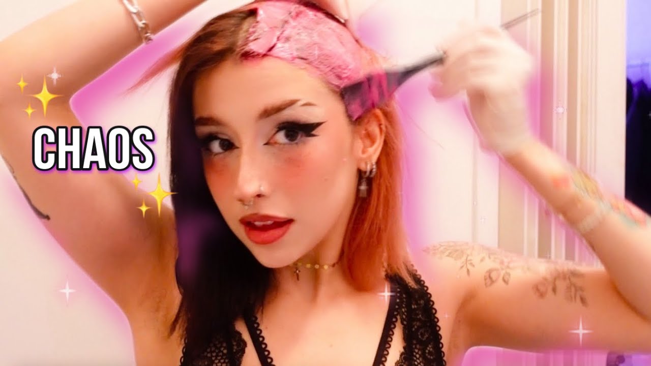 JE COLORE MES CHEVEUX DE FACON CHAOTIQUE sinon c pas drôle