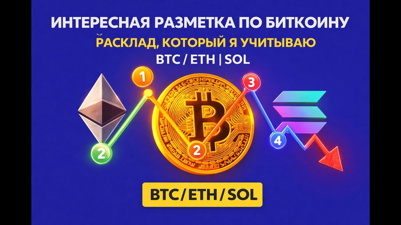 Интересная разметка по Биткоину | Сценарий, который я учитываю BTC / ETH / SOL